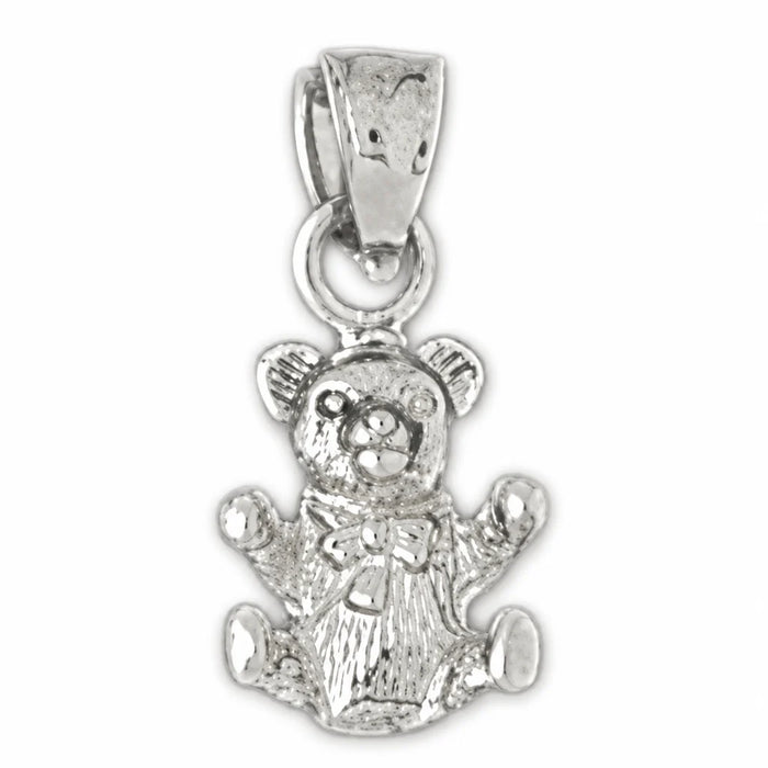 3D Teddy Bear Charm Pendant 14k Gold (2.1 Grams) White Gold 14k