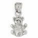 3D Teddy Bear Charm Pendant 14k Gold (2.1 Grams) White Gold 14k