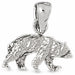 3D Wild Bear Charm Pendant 14k Gold (2.4 Grams) White Gold 14k