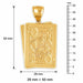 Ace King Playing Cards Charm Pendant 14k Gold Yellow Gold 14k