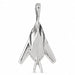 Airplane Charm Pendant 14k Gold (1.6 Grams) White Gold 14k