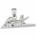 Airplane Charm Pendant 14k Gold (1.7 Grams) White Gold 14k