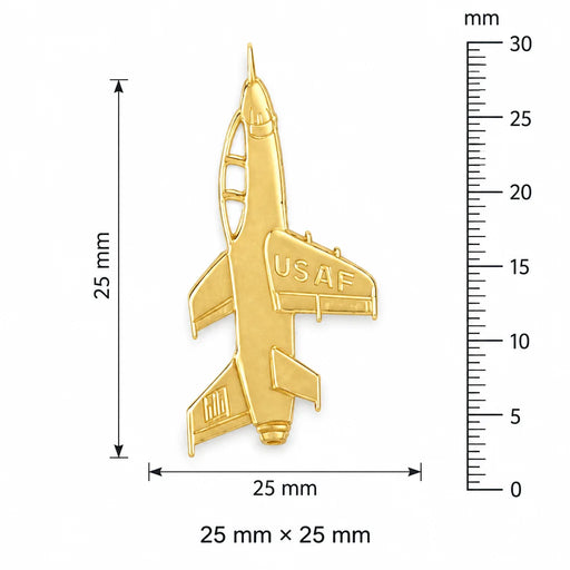 Airplane Charm Pendant 14k Gold (1.8 Grams) Yellow Gold 14k