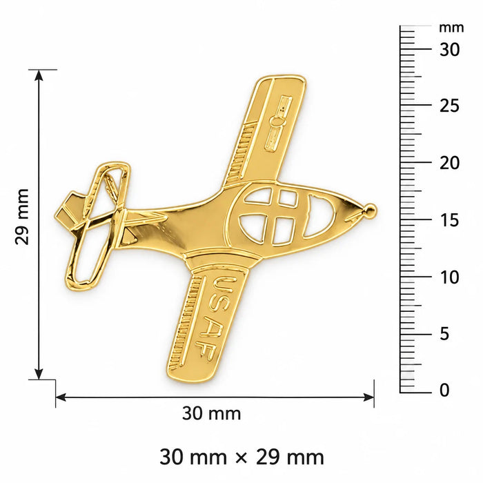 Airplane Charm Pendant 14k Gold (2.3 Grams) Yellow Gold 14k