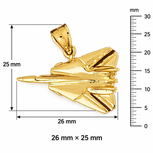 Airplane Charm Pendant 14k Gold (4.4 Grams) Yellow Gold 14k
