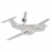 Airplane Jet Charm Pendant 14k Gold (0.8 Grams) White Gold 14k