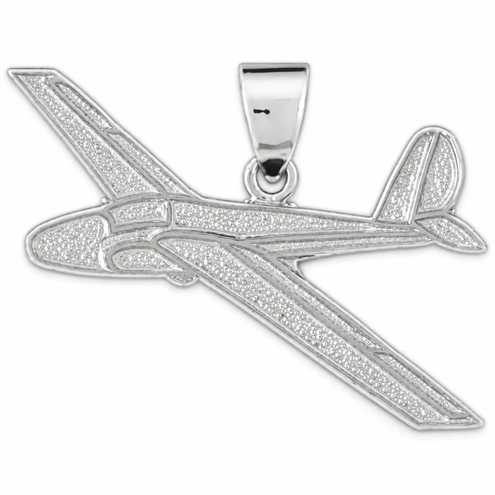 Airplane Jet Charm Pendant 14k Gold White Gold 14k