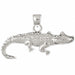 Alligator Crocodile Charm Pendant 14k Gold (3 Grams) White Gold 14k