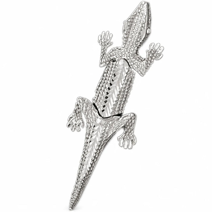 Alligator Crocodile Charm Pendant 14k Gold (5.8 Grams) White Gold 14k