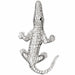 Alligator Crocodile Charm Pendant 14k Gold (6 Grams) White Gold 14k