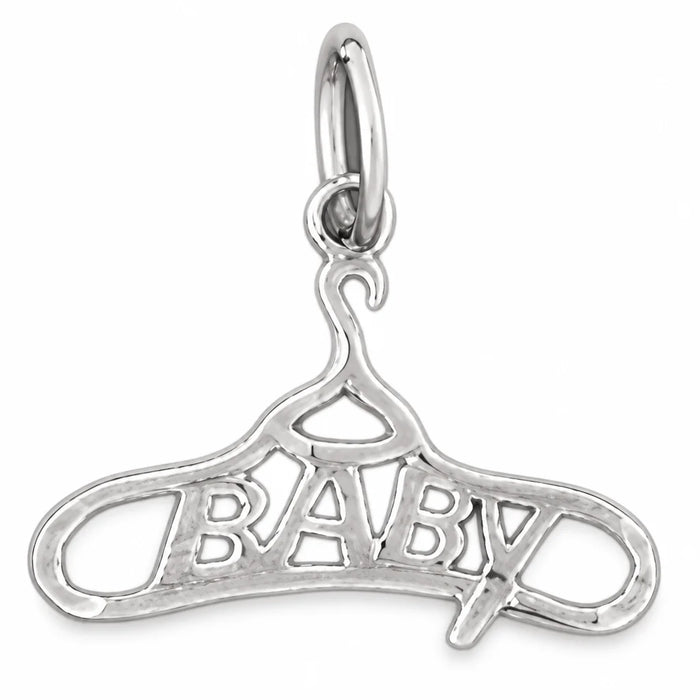 Baby Hanger Charm Pendant 14k Gold White Gold 14k