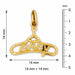 Baby Hanger Charm Pendant 14k Gold Yellow Gold 14k