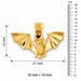Bat Charm Pendant 14k Gold (2.1 Grams) Yellow Gold 14k