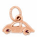 Beetle Charm Pendant 14k Gold (0.4 Grams) Rose Gold 14k