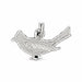 Bird Charm Pendant 14k Gold (0.5 Grams) White Gold 14k