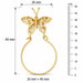 Butterfly Charm Holder Charm Pendant 14k Gold Yellow Gold 14k