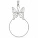 Butterfly Charm Holder Charm Pendant 14k Gold (2.3 Grams) White Gold 14k