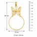 Butterfly Charm Holder Charm Pendant 14k Gold (2.3 Grams) Yellow Gold 14k