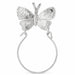 Butterfly Charm Holder Charm Pendant 14k Gold (3.2 Grams) White Gold 14k