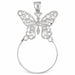 Butterfly Charm Holder Charm Pendant 14k Gold (3.9 Grams) White Gold 14k