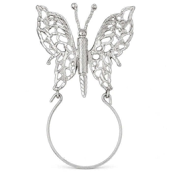 Butterfly Charm Holder Charm Pendant 14k Gold (6.5 Grams) White Gold 14k