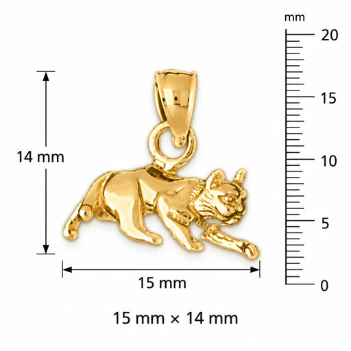 Cat Charm Pendant 14k Gold (2.1 Grams) Yellow Gold 14k