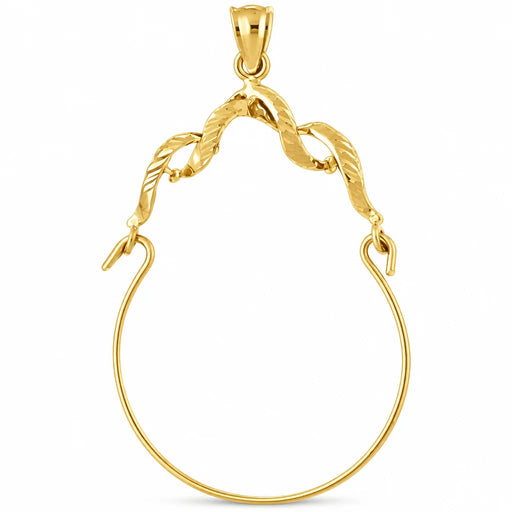 Charm Holder Charm Pendant 14k Gold (1.7 Grams) Yellow Gold 14k