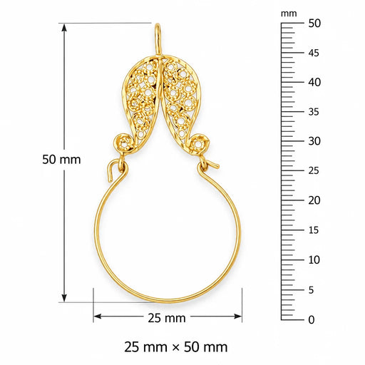Charm Holder Charm Pendant 14k Gold Yellow Gold 14k