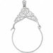 Charm Holder Charm Pendant 14k Gold (2.1 Grams) White Gold 14k