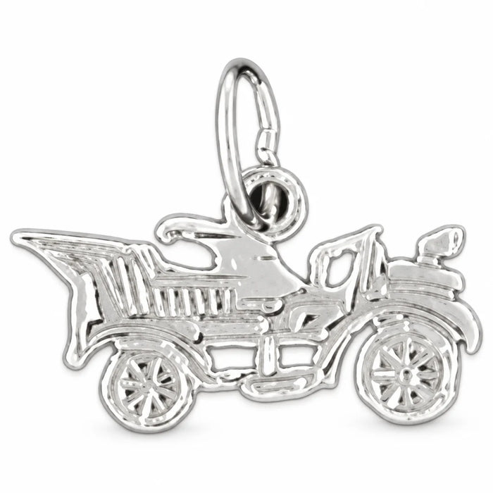 Classic Car Charm Pendant 14k Gold (0.5 Grams) White Gold 14k