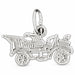 Classic Car Charm Pendant 14k Gold (0.5 Grams) White Gold 14k