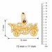 Classic Car Charm Pendant 14k Gold (0.5 Grams) Yellow Gold 14k
