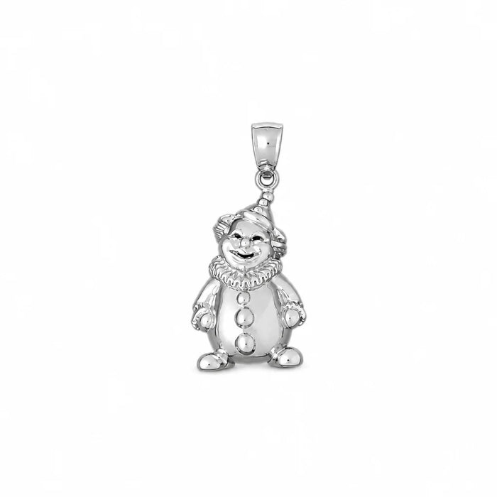 Clown Charm Pendant 14k Gold (13.5 Grams) White Gold 14k