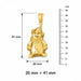 Clown Charm Pendant 14k Gold (13.5 Grams) Yellow Gold 14k
