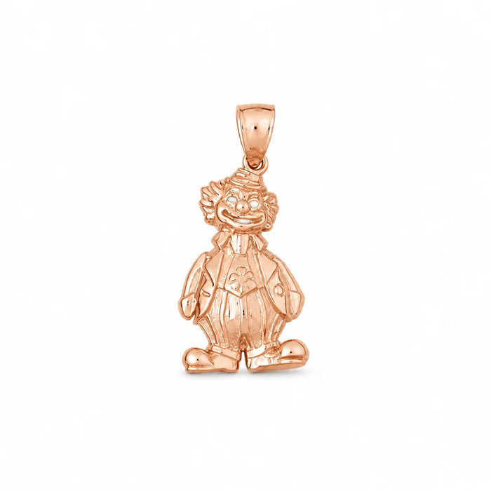 Clown Charm Pendant 14k Gold (6.8 Grams) Rose Gold 14k