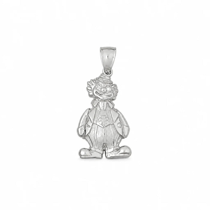 Clown Charm Pendant 14k Gold (6.8 Grams) White Gold 14k