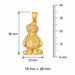 Clown Charm Pendant 14k Gold (6.8 Grams) Yellow Gold 14k