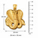 Cobra Snake Charm Pendant 14k Gold (14.5 Grams) Yellow Gold 14k