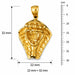 Cobra Snake Head Charm Pendant 14k Gold (8.5 Grams) Yellow Gold 14k