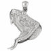 Cobra Snake Head Charm Pendant 14k Gold (8.9 Grams) White Gold 14k