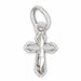 Cross Charm Pendant 14k Gold (0.3 Grams) White Gold 14k