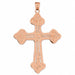 Cross Charm Pendant 14k Gold (10.4 Grams) Rose Gold 14k