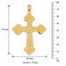 Cross Charm Pendant 14k Gold (10.4 Grams) Yellow Gold 14k