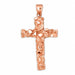 Cross Charm Pendant 14k Gold (11 Grams) Rose Gold 14k