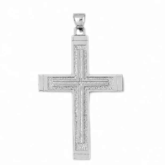 Cross Charm Pendant 14k Gold (12.9 Grams) White Gold 14k