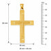 Cross Charm Pendant 14k Gold (12.9 Grams) Yellow Gold 14k