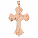 Cross Charm Pendant 14k Gold (13.1 Grams) Rose Gold 14k