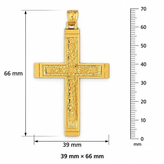 Cross Charm Pendant 14k Gold (13.7 Grams) Yellow Gold 14k
