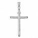 Cross Charm Pendant 14k Gold (6.7 Grams) White Gold 14k