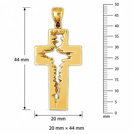 Cross Charm Pendant 14k Gold (6.8 Grams) Yellow Gold 14k